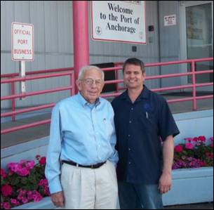 Representative Chris Tuck meets with former Governor Sheffield and Port of Anchorage Director about ways to reign in cost overruns at the port. Problems at the port were the subject of a recent Anchorage Daily News article. The port has received hundreds of thousands of state dollars, and mismanagement is a major fiscal concern.