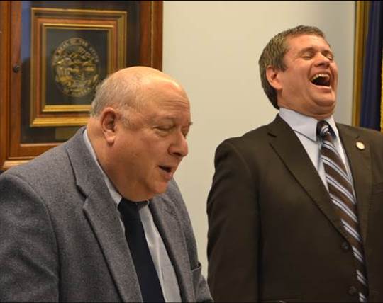 Above: During tough times, Max always made people laugh.