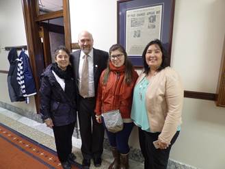 Fairbanksans June Rogers, Jess Peña, and Jaclyn Sallee (L-R) came by the office this week. June just received the prestigious Governor’s Award for the Arts Lifetime Achievement Award. Jess is the new executive director of the Fairbanks Arts Association, and Jaclyn is the president and CEO of Koahnic Broadcast Corporation