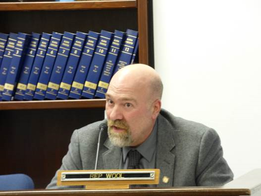 Representative Wool speaking in favor of Medicaid reform and expansion in the House Health and Social Services Committee