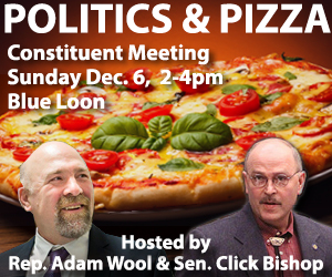 Politics and Pizza event