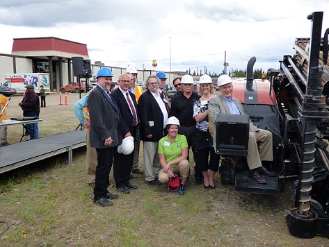 Rep. Wool with Gov. Walker, Rep. Guttenberg, Sen. Coghill, and other community leaders at the Interior Gas Utility groundbreaking this summer 